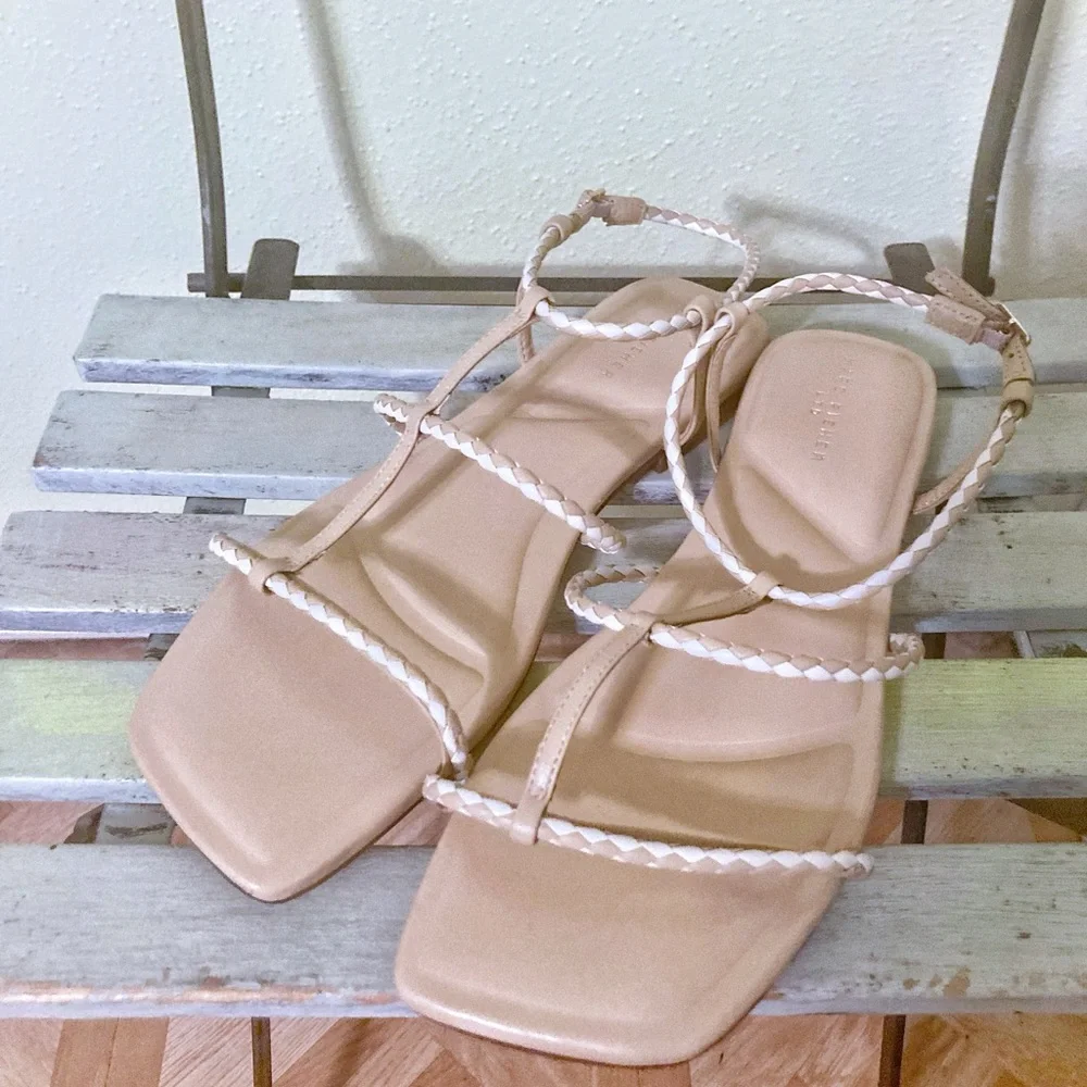 Marc Fisher New Braided Tan Women's Sandals - Picture 3 of 5